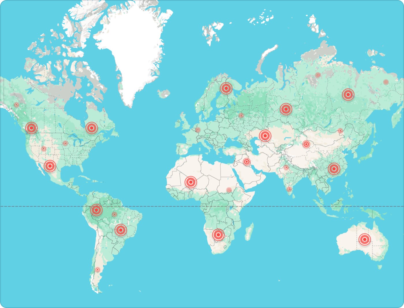 Global counterfeit threat map