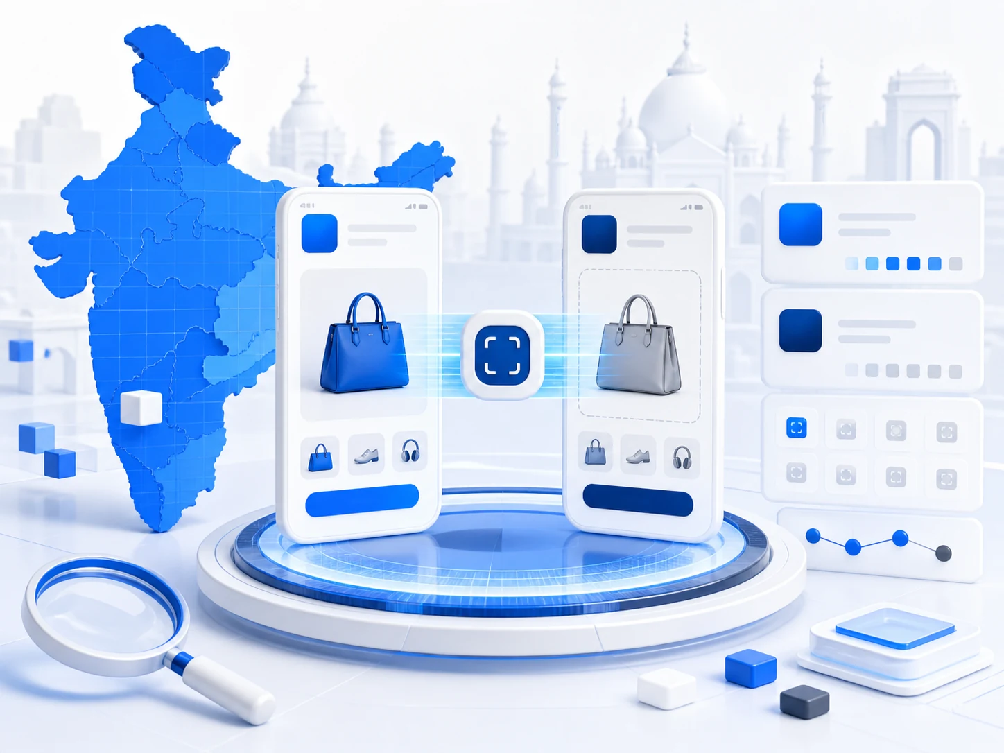 App Scanner for India monitoring illustration Truviss app scanner for india monitoring illustration
