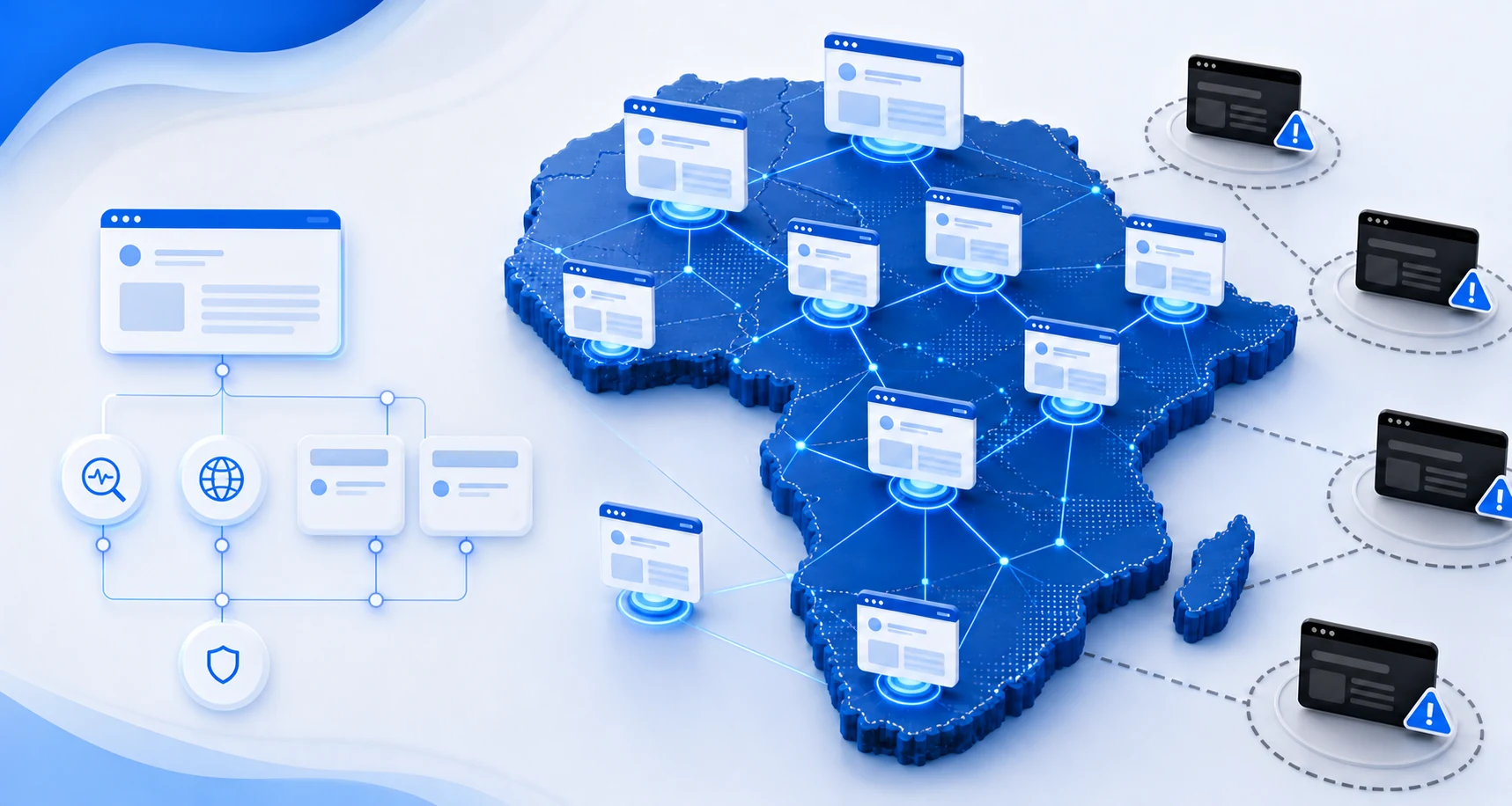 Truviss domain monitoring & phishing prevention in africa monitoring illustration