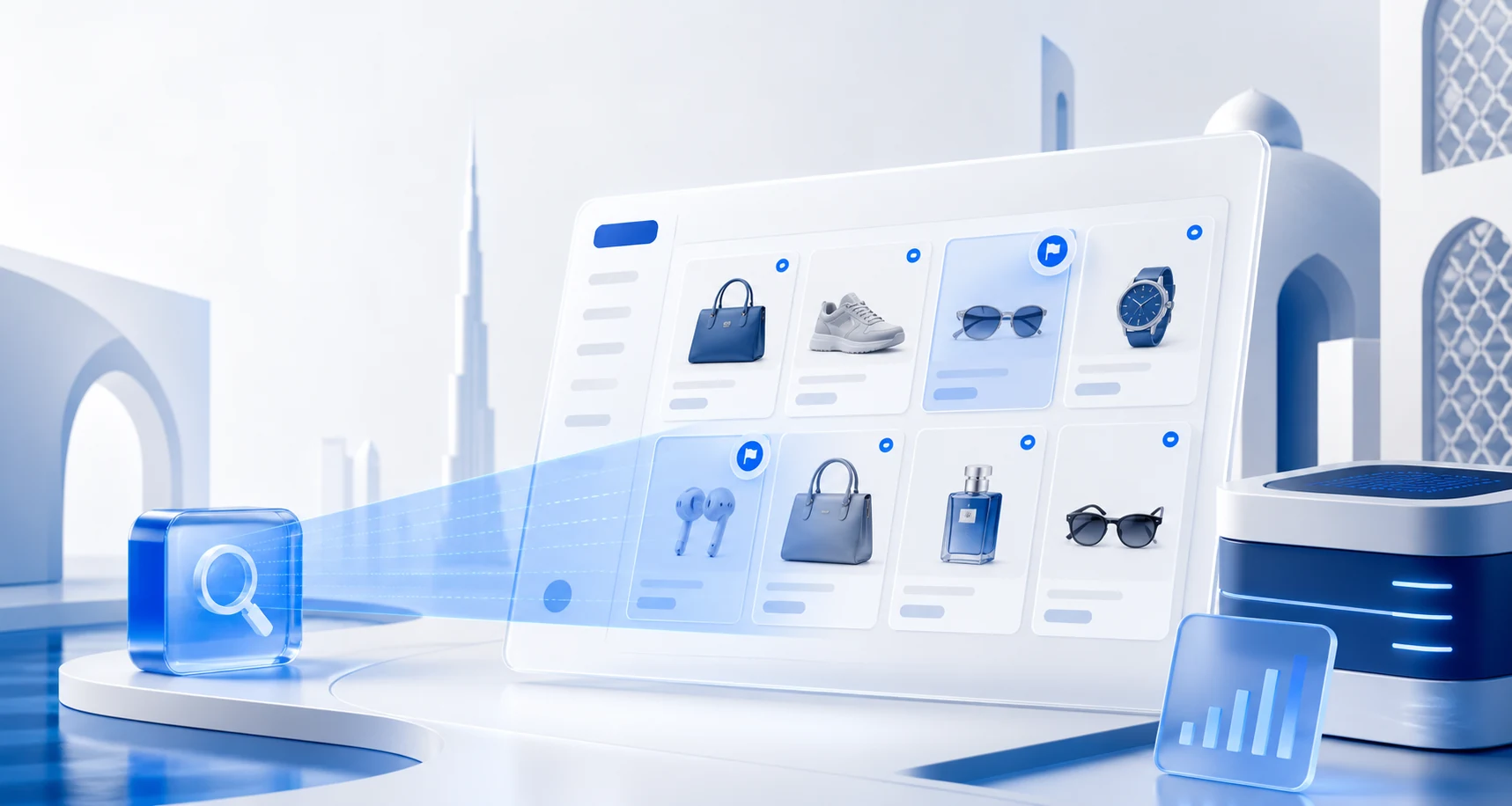 Truviss marketplace monitoring & counterfeit removal in the uae monitoring illustration