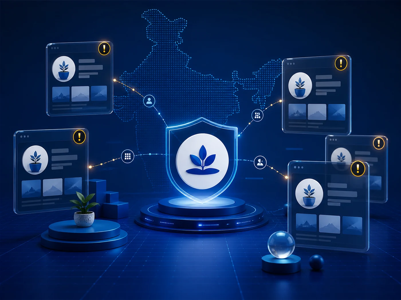 Truviss social monitoring illustration for India