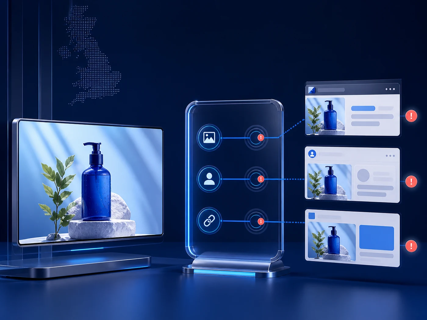 United Kingdom Ads Monitoring Illustration Truviss ads monitoring illustration for United Kingdom