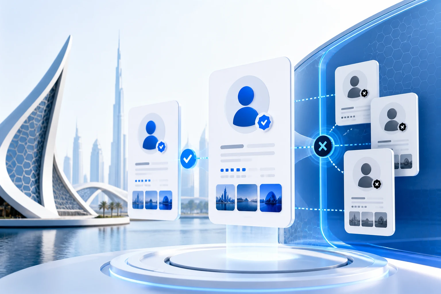 Truviss impersonation detection & removal on social media in the uae monitoring illustration