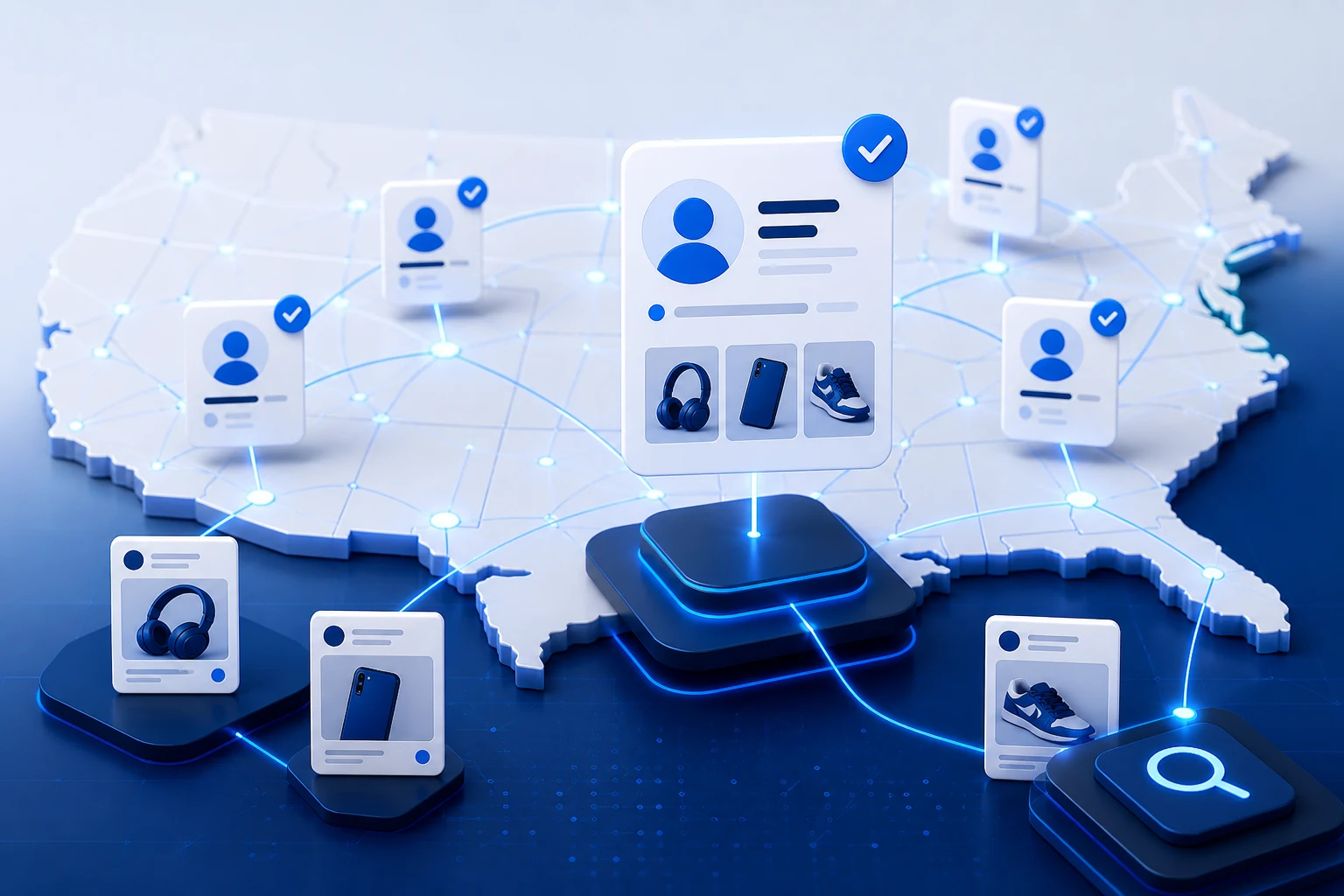 Truviss social media scanner in the usa monitoring illustration