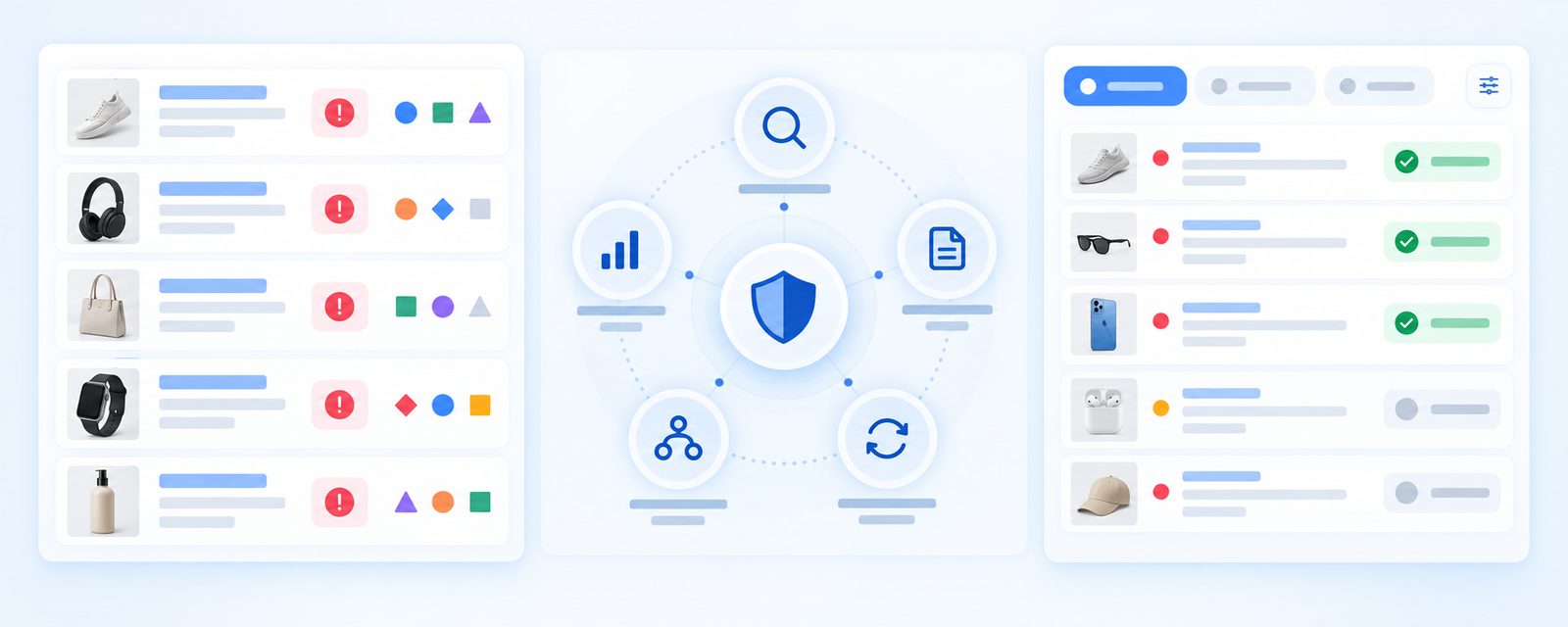 e-commerce brand protection team monitoring marketplace listings for infringement