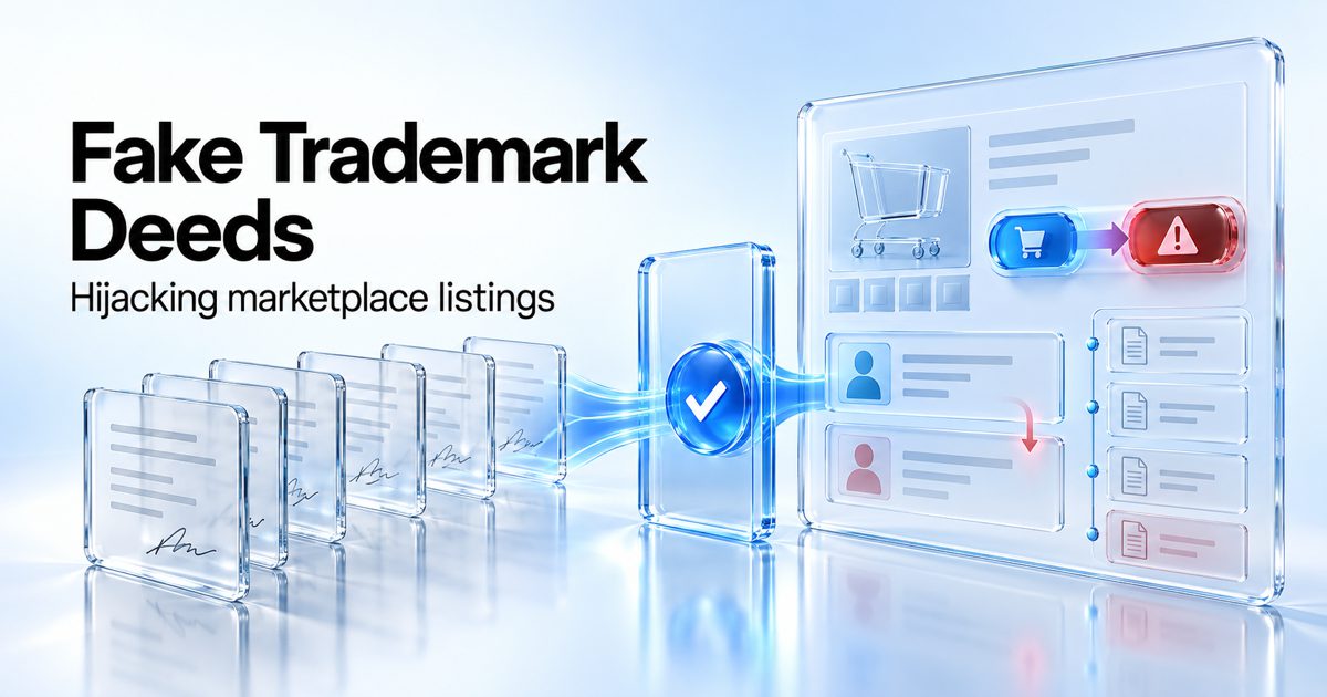 Fake Trademark Deeds Now Hijack Marketplace Listings