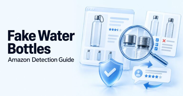 detection guide for fake water bottles being sold on Amazon