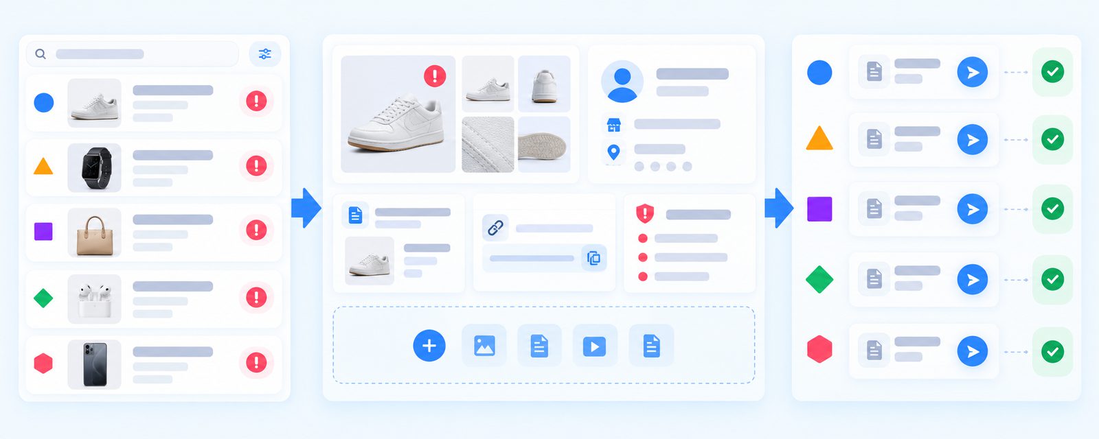 filing a counterfeit seller report through a marketplace's official reporting portal