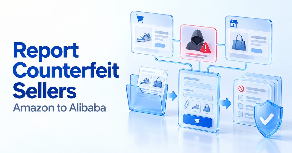 how to report counterfeit sellers on Amazon, Flipkart, and Alibaba