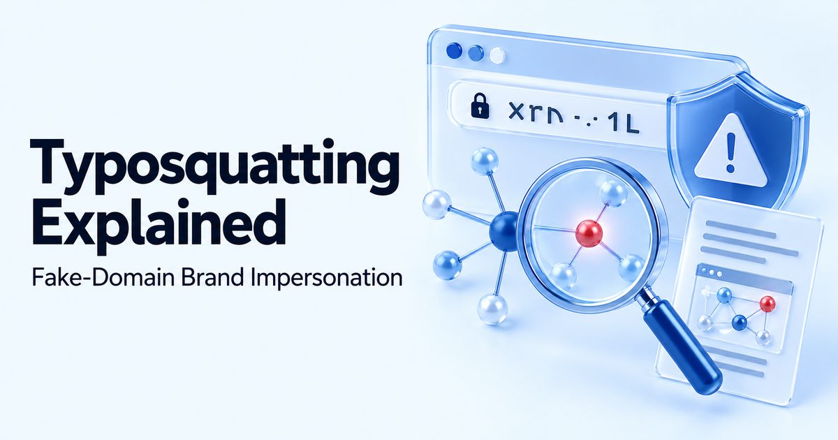 Typosquatting Explained: The Fake-Domain Trick Behind Brand Impersonation