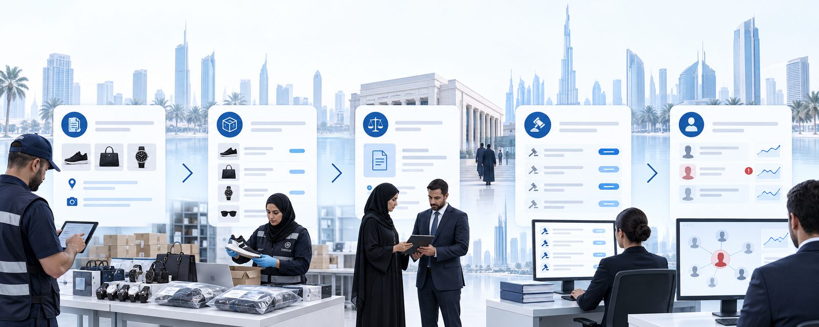counterfeiter facing criminal prosecution under the UAE's crackdown