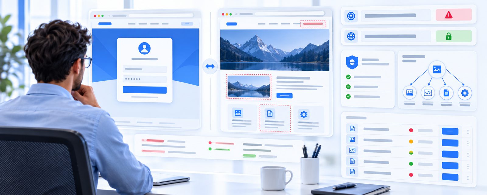 comparing a spoofed website against a cloned site copying a brand's design