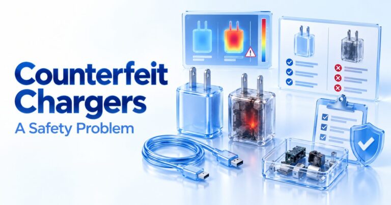 why counterfeit chargers are a real safety problem, not just a brand issue